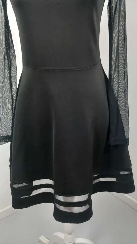 Tanaïs Petite Robe Noire T36/38 Patineuse Tulle Transparence Dos Goutte – Tanaïs – taille XS / 34 / 6 5