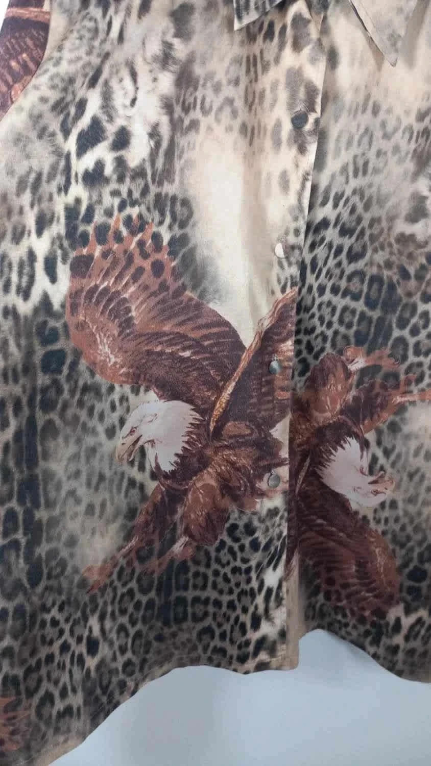Chemise / Surchemise Vintage Leopard & Aigle – Quarante Quatre Soixante – T. 54 à 60 – quarante quatre soixante – taille 7XL / 54 / 26 3