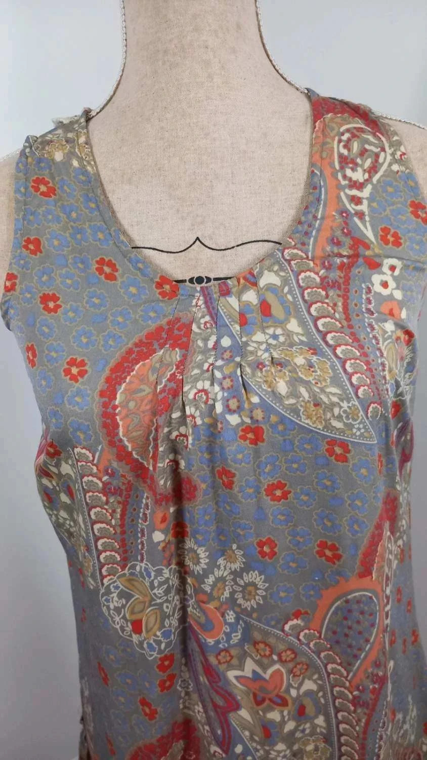 Robe Bohème Jacqueline Riu - Imprimé Paisley & Dos Dentelle - Taille 36 - TBE – Jacqueline Riu – taille S / 36 / 8 2