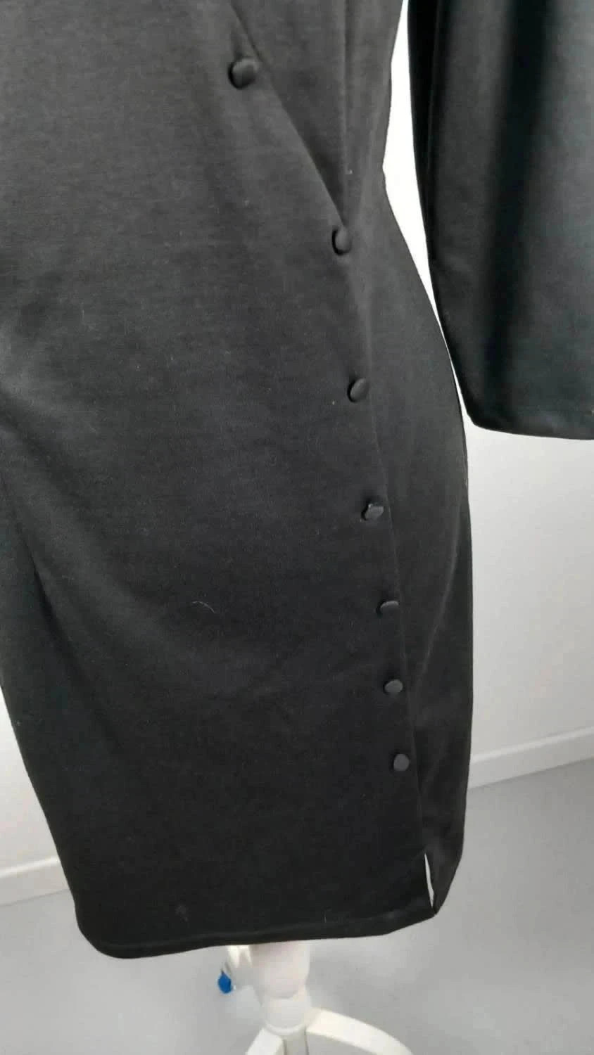 Robe Noire Naf Naf "Chic & Graphique" - Neuve avec Étiquette – Naf Naf – taille S / 36 / 8 4