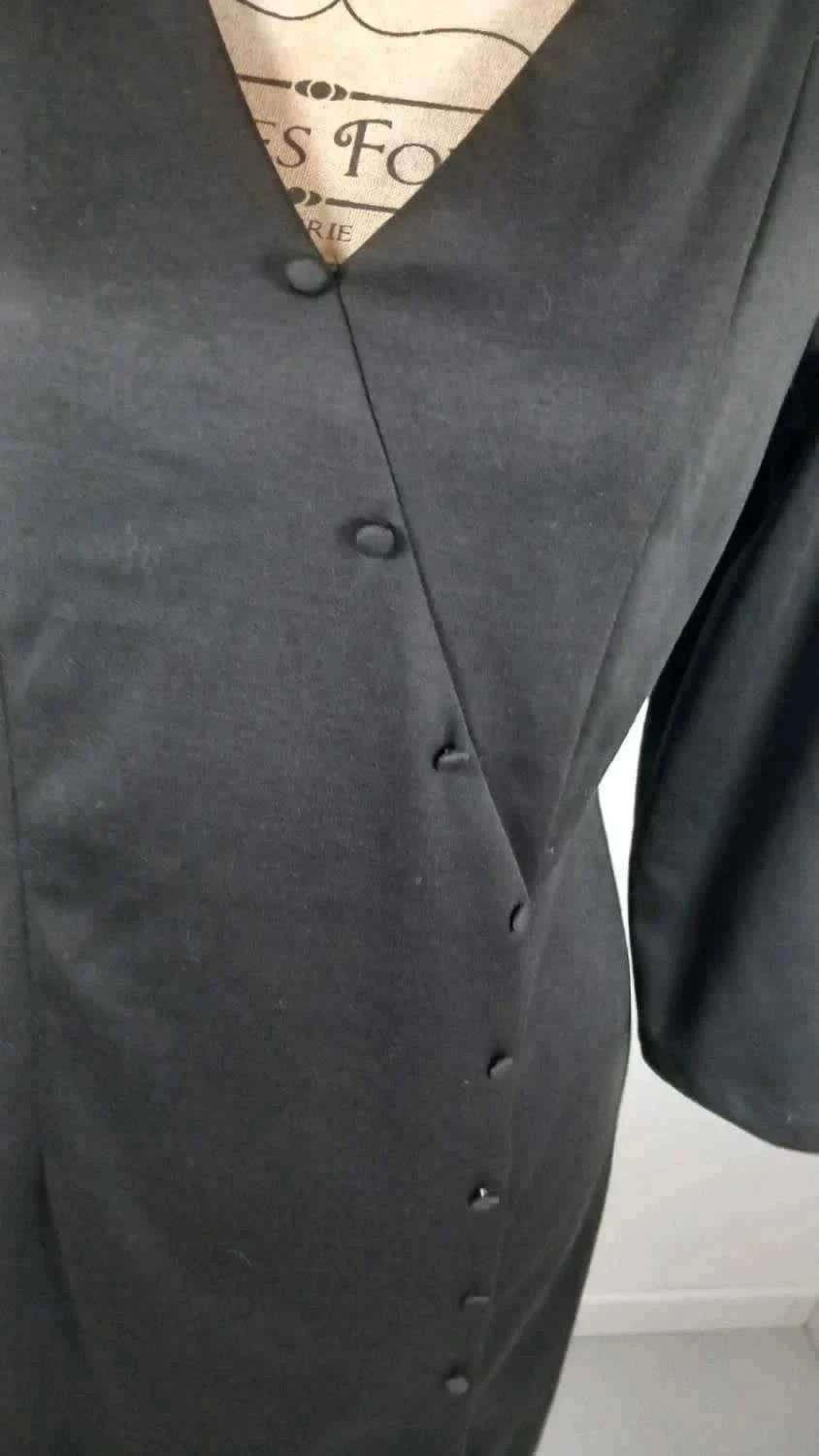 Robe Noire Naf Naf "Chic & Graphique" - Neuve avec Étiquette – Naf Naf – taille S / 36 / 8 3