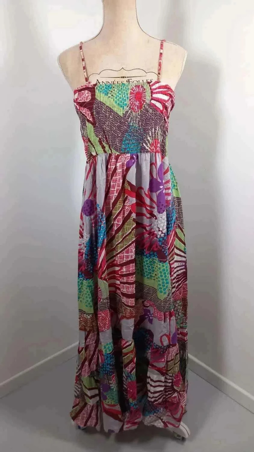 Robe Longue Coline – Style Boho/Ethnique – Taille L/XL – État Neuf
