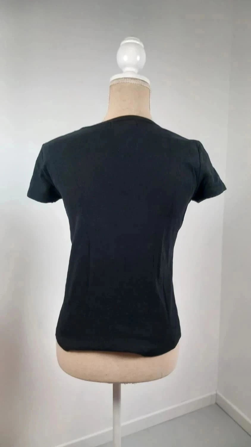 Tee-shirt Cache cache Noir "Cœur à prendre" - Taille 3 (L) - TBÉ – Cache Cache – taille L / 40 / 12 5