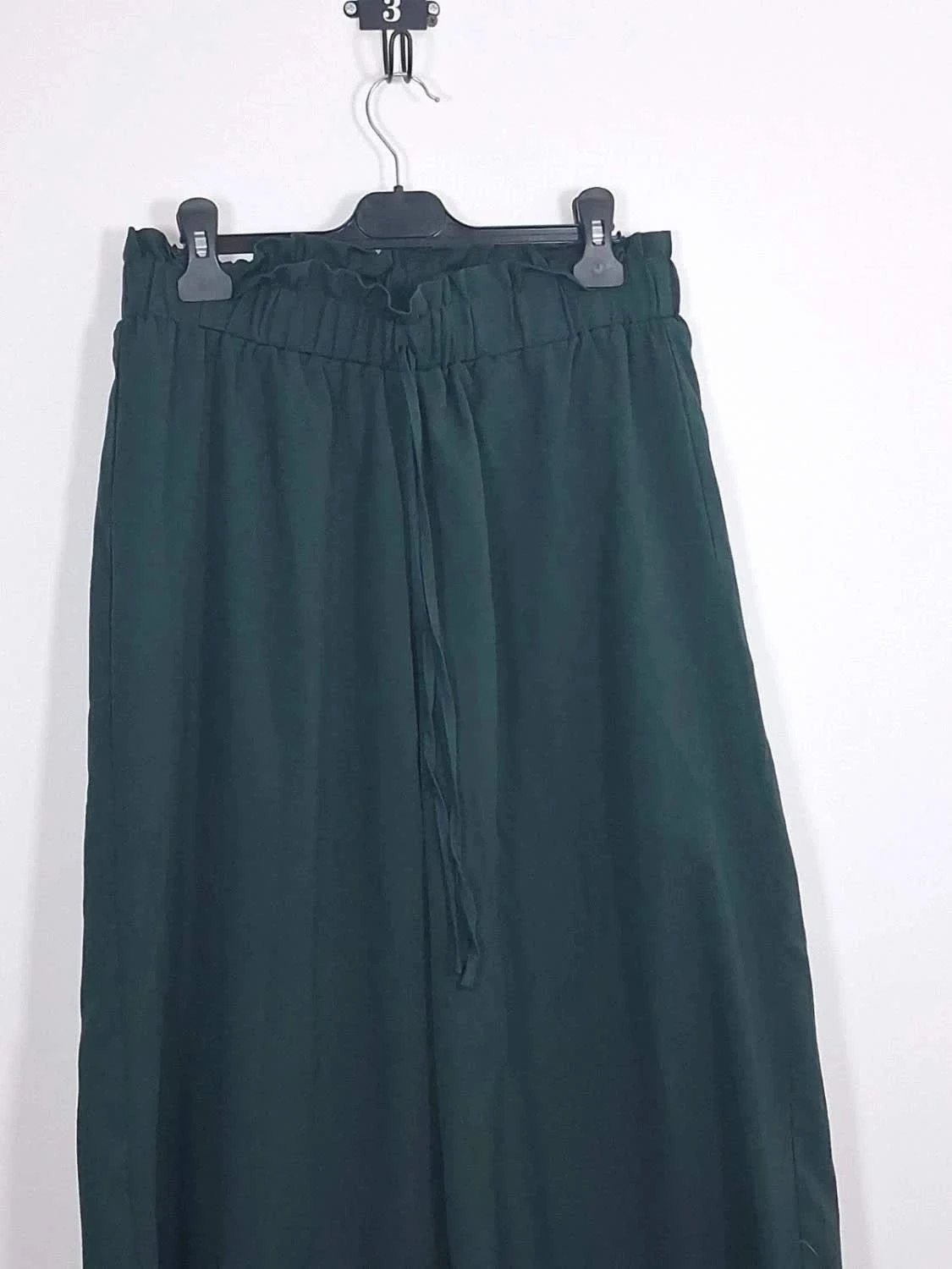 Pantalon Large Fluide Vert Sapin Shein Curve – Taille 0XL (44/46) – Shein – taille XXL / 44 / 16 4