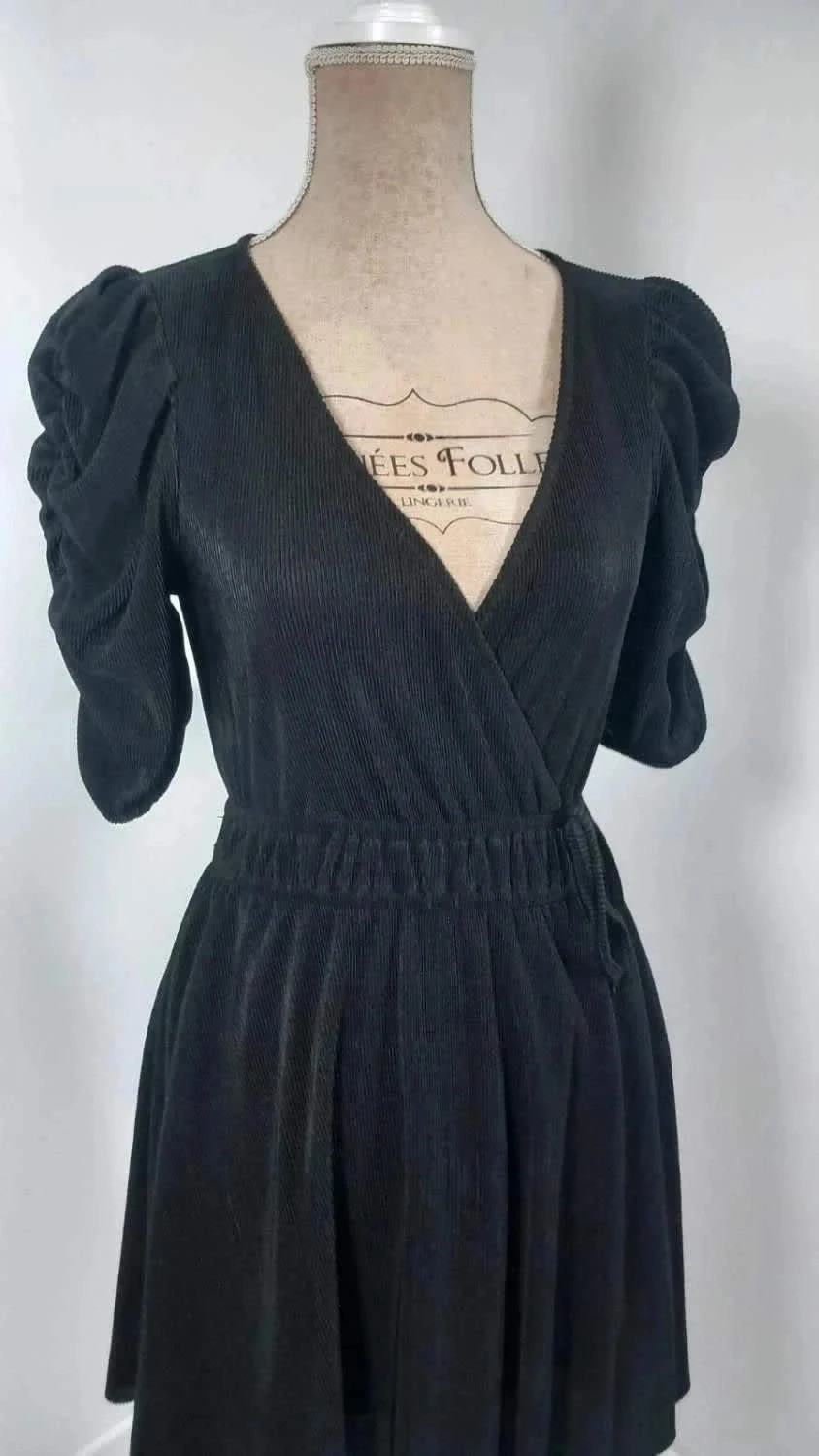 Petite Robe Noire Jennyfer – Coupe Cache-Cœur & Manches Bouffantes – Taille S – NEUVE – Jennyfer – taille S / 36 / 8 2