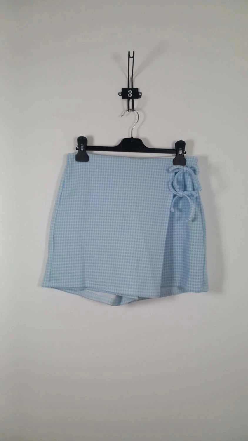 Jupe-Short Vichy Bleu & Blanc KIABI – Neuve – Taille S (36/38) – Kiabi – taille S / 36 / 8