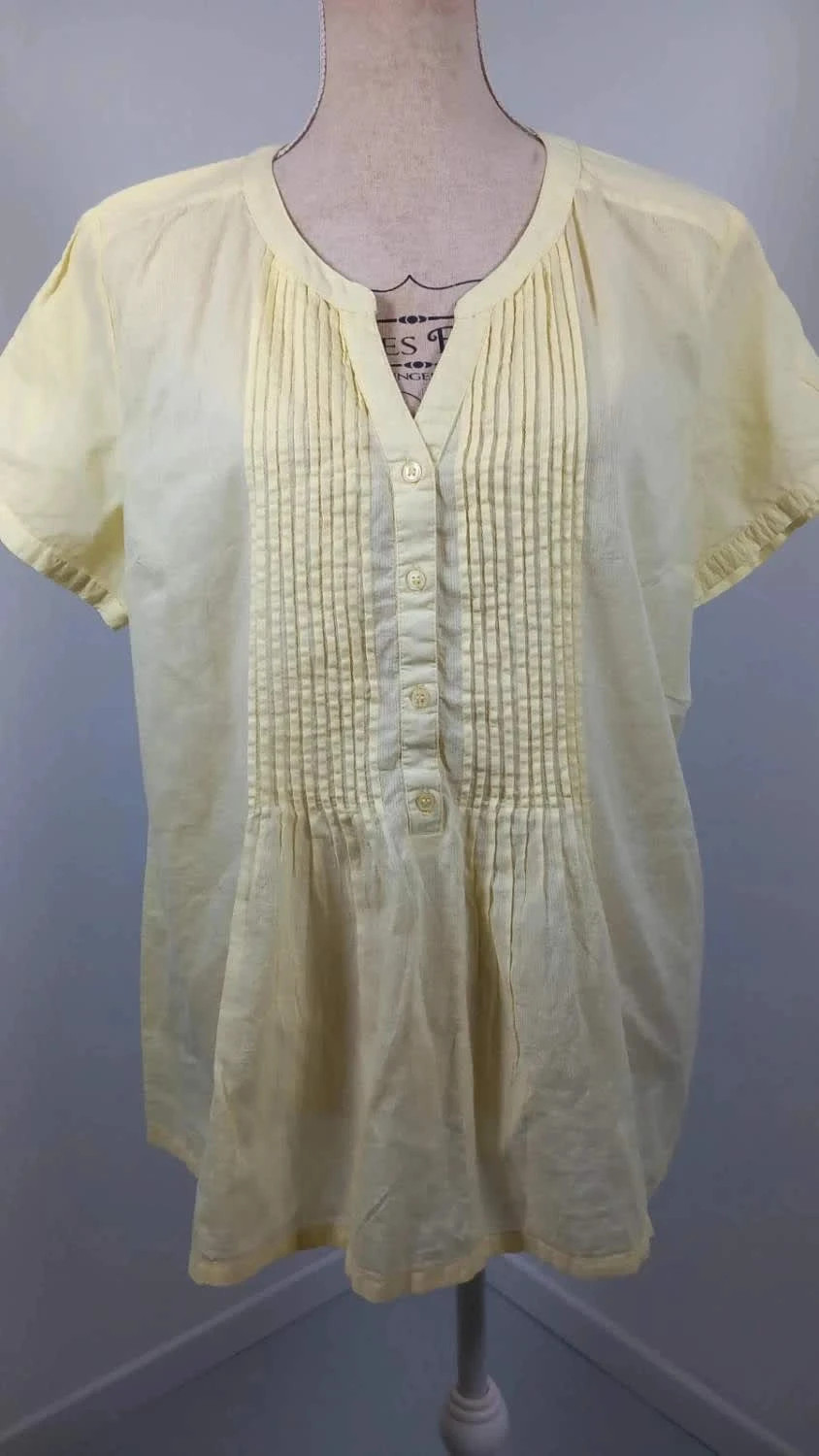Tunique Scottage Jaune 100% Coton - Taille 6 (XXL/48) - NEUF sans étiquette – Scottage – taille 4XL / 48 / 20 3