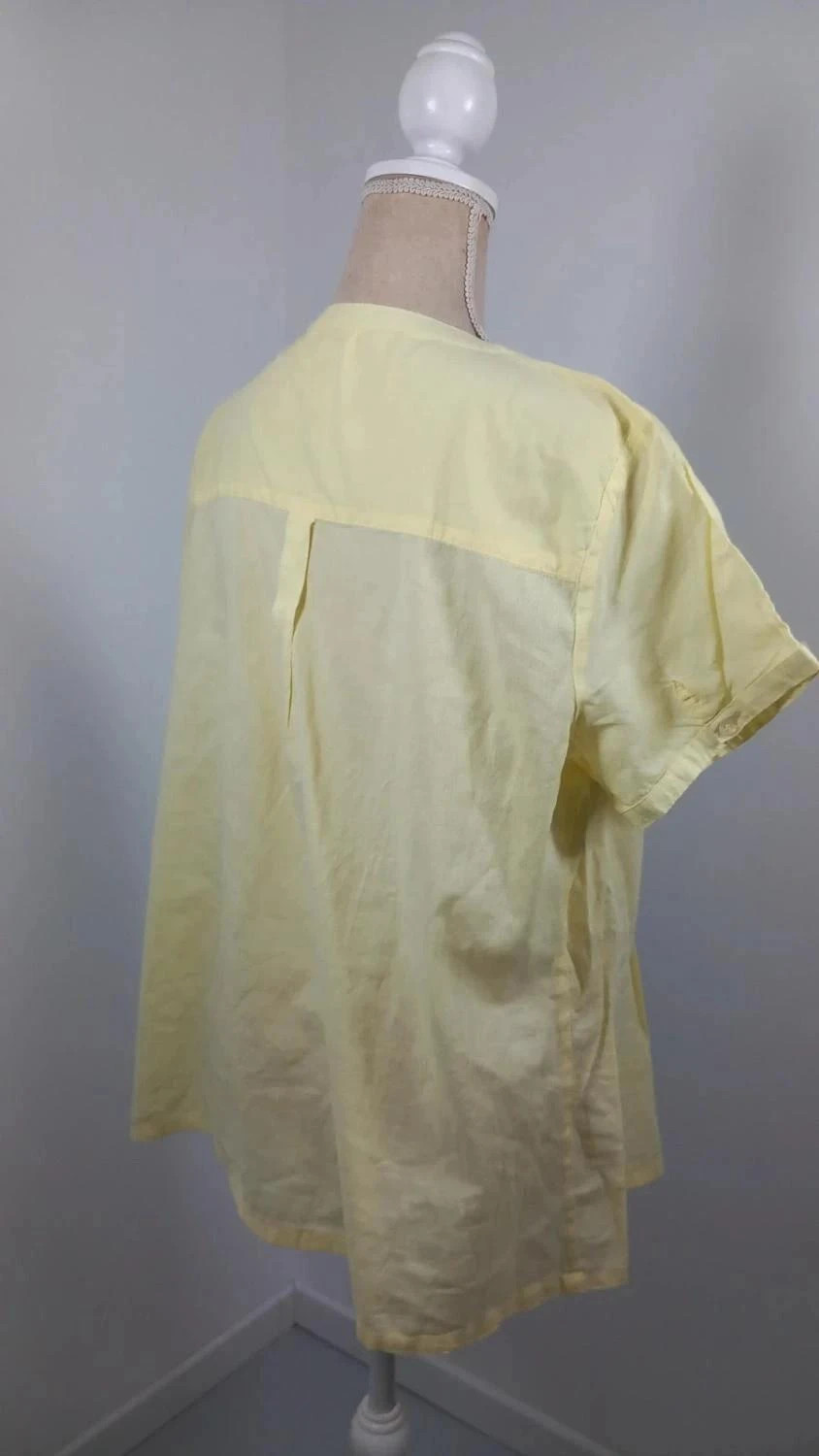 Tunique Scottage Jaune 100% Coton - Taille 6 (XXL/48) - NEUF sans étiquette – Scottage – taille 4XL / 48 / 20 5