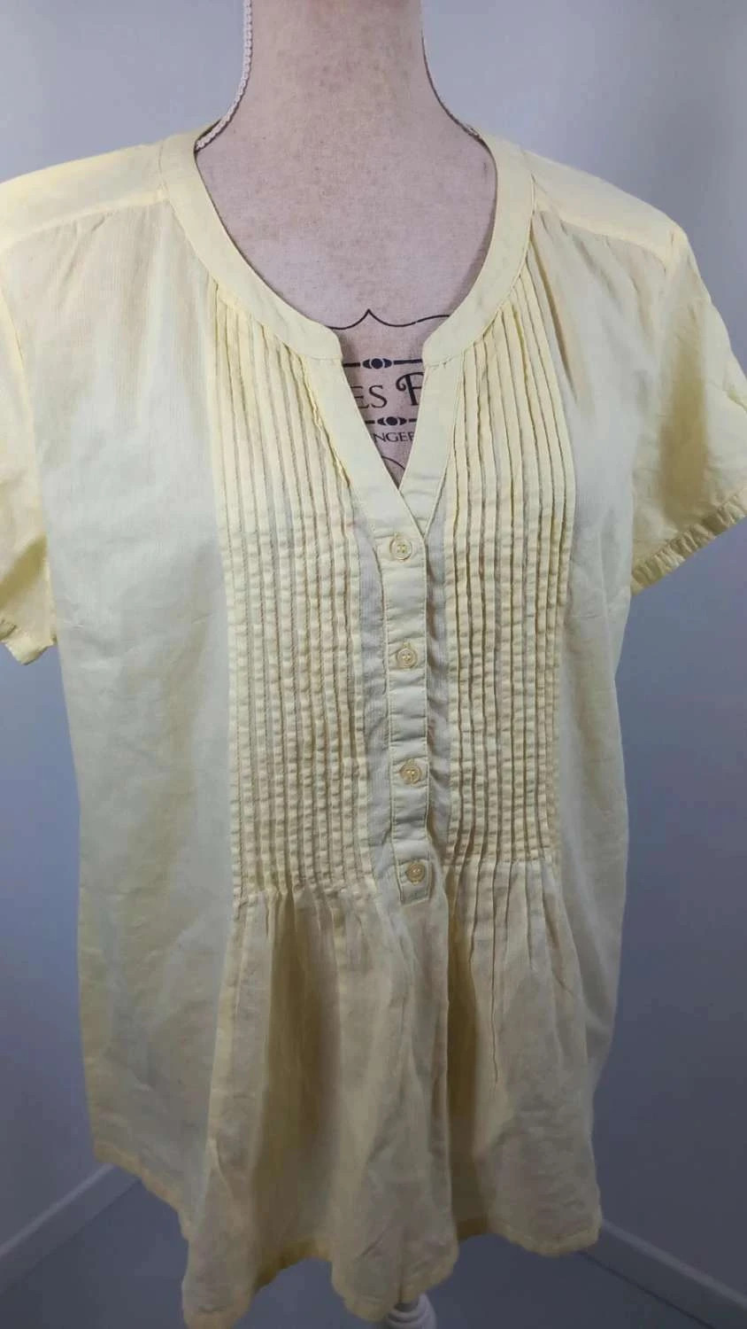 Tunique Scottage Jaune 100% Coton - Taille 6 (XXL/48) - NEUF sans étiquette – Scottage – taille 4XL / 48 / 20 2