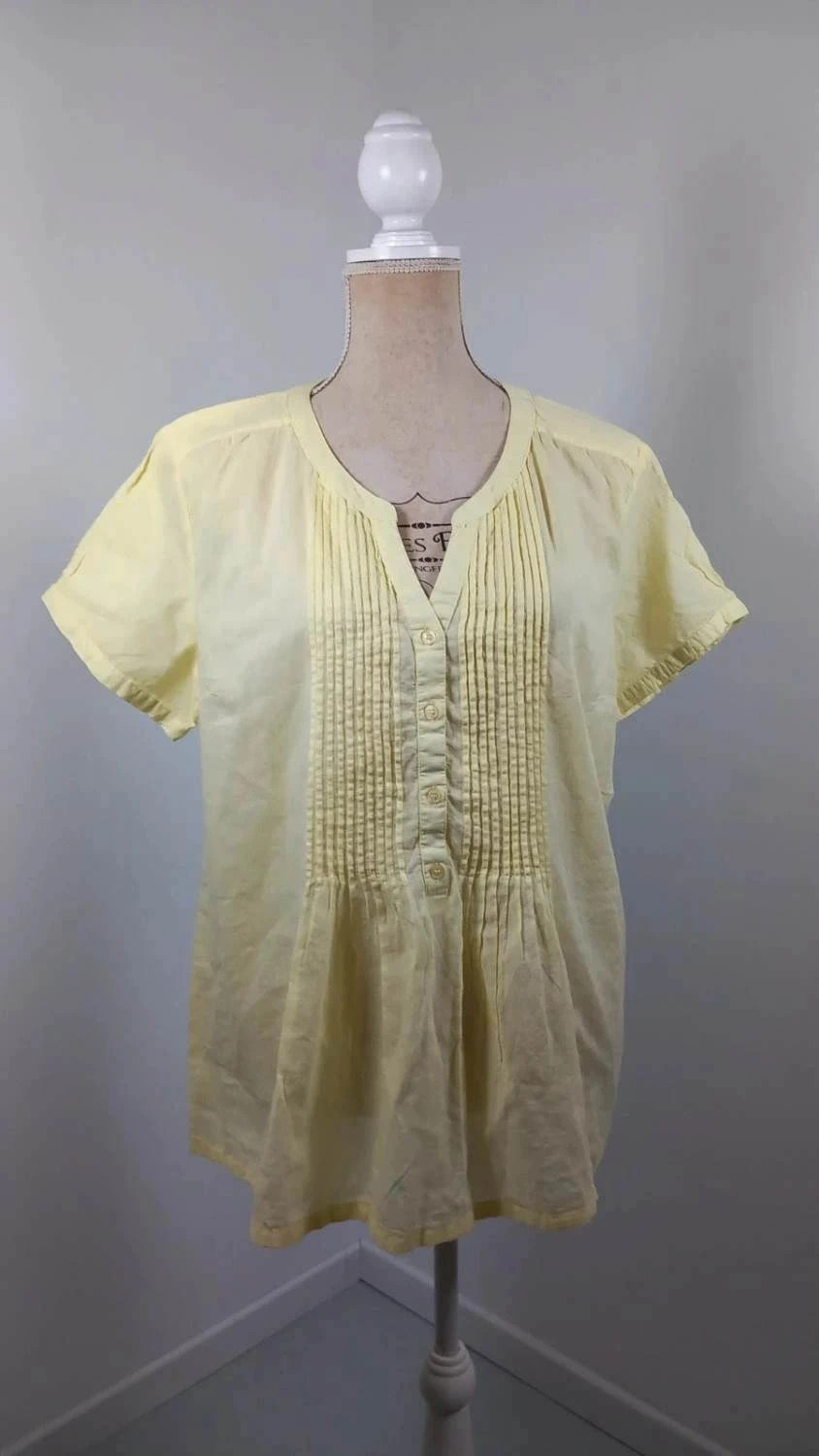 Tunique Scottage Jaune 100% Coton - Taille 6 (XXL/48) - NEUF sans étiquette