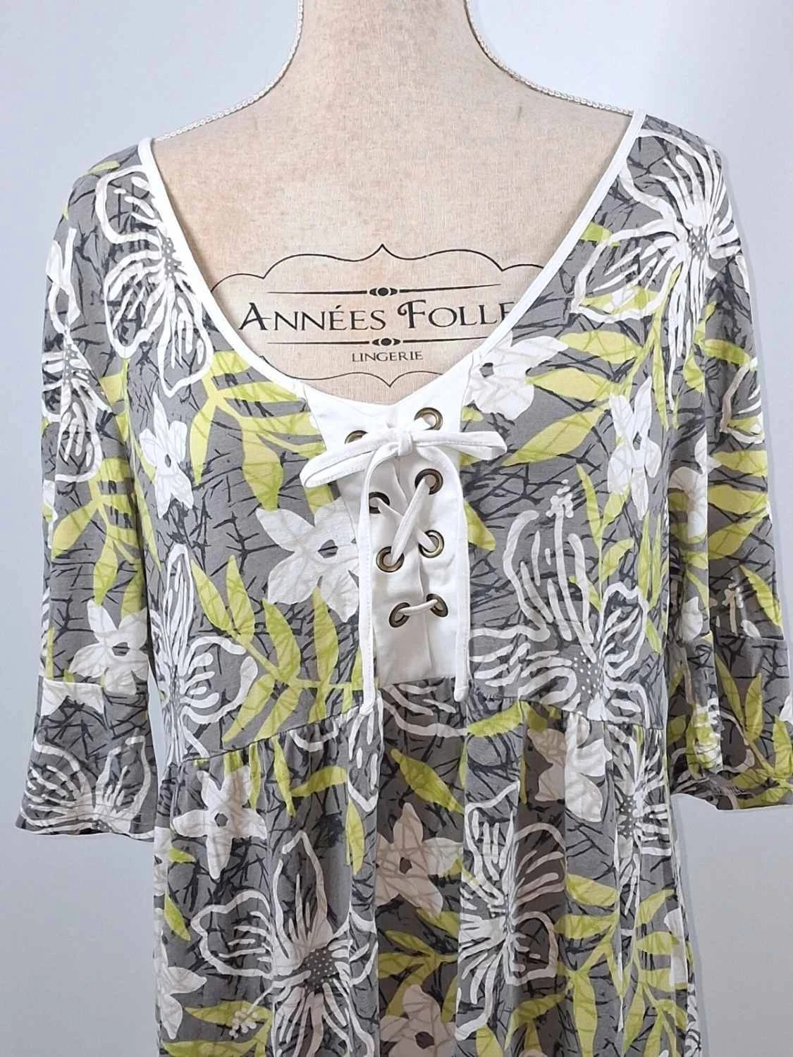 Tunique longue fluide fleurie style bohème chic Jacqueline Riu – Taille M – Jacqueline Riu – taille M / 38 / 10 2