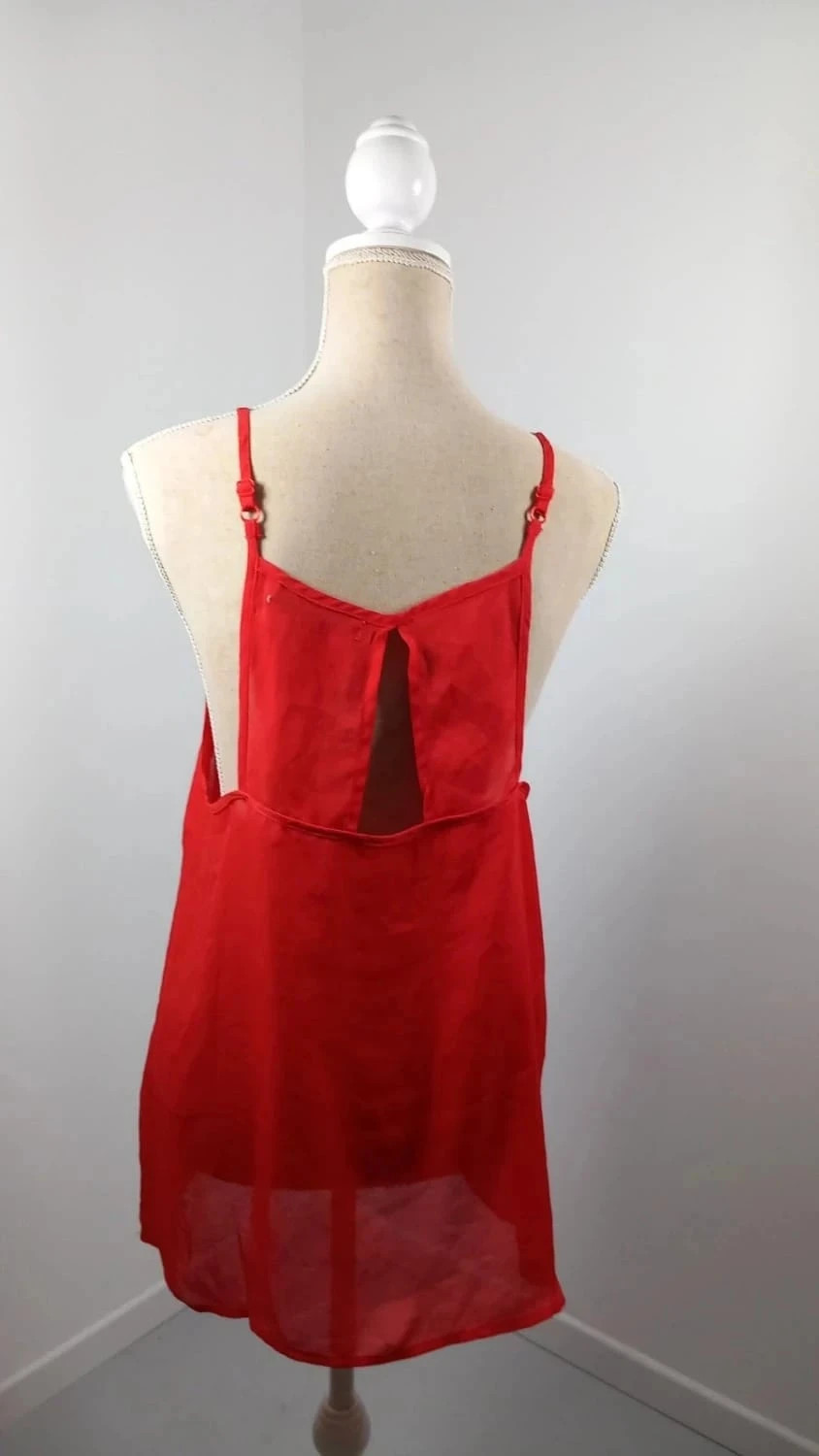 Top Caraco Rouge Fluide Basic ollection - Taille L - Neuf - Coupe Liqueur/Asymétrique – Basic Collection – taille L / 40 / 12 3