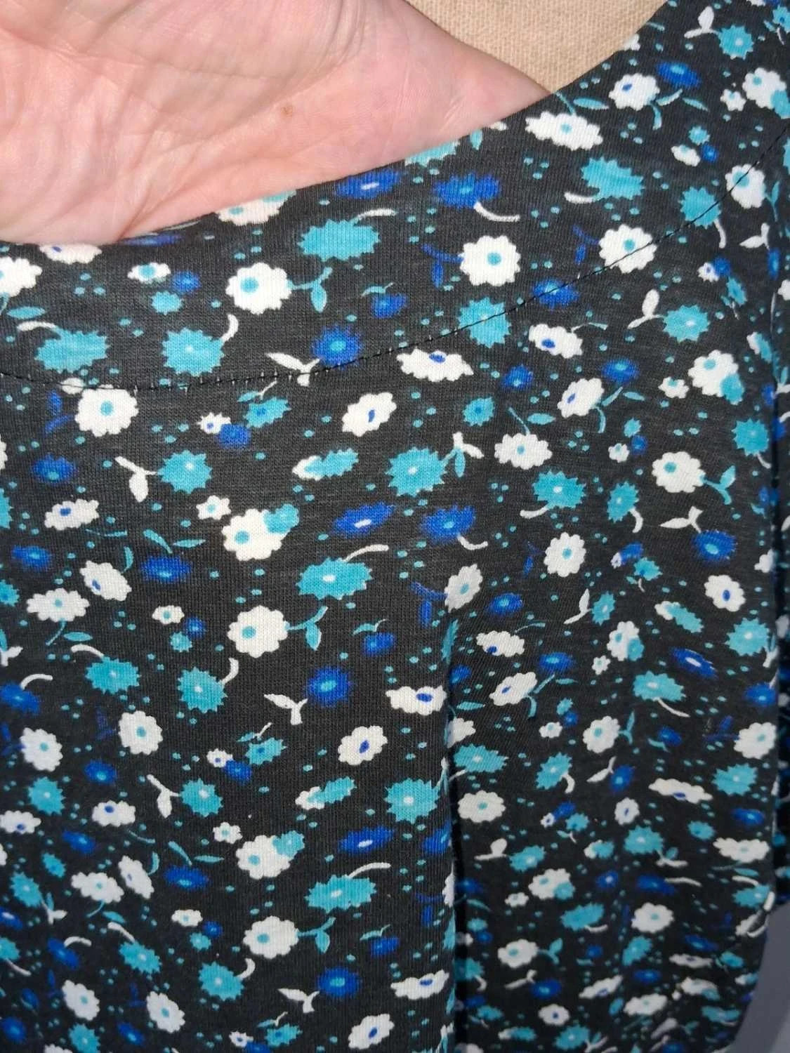 Robe jersey légère fleurie Blancheporte 54 – État Neuf – Blancheporte – taille 7XL / 54 / 26 5