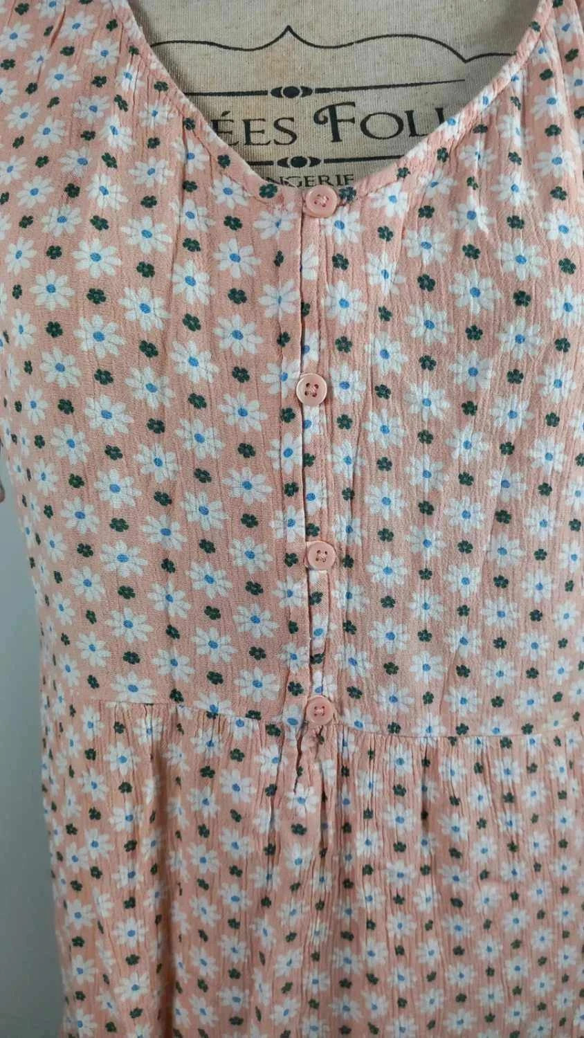🌸 Robe Courte Fleurie Clockhouse T40 - Neuve - Style Bohème Rose & Blanc – Clockhouse – taille L / 40 / 12 3