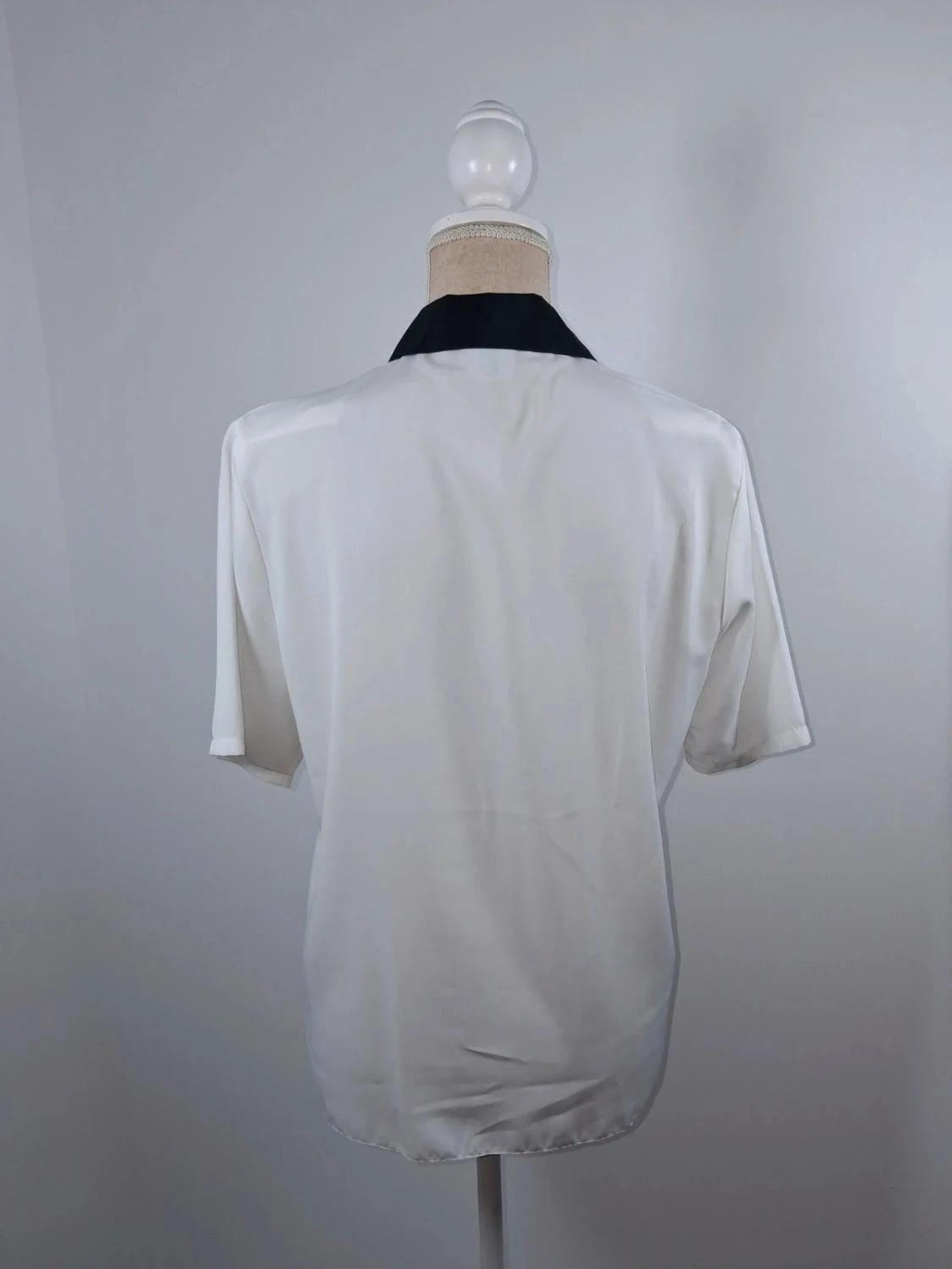 Chemisier blanc style marin rétro Canda Taille 40 – Neuf sans étiquette – Vintage Dressing – taille L / 40 / 12 5