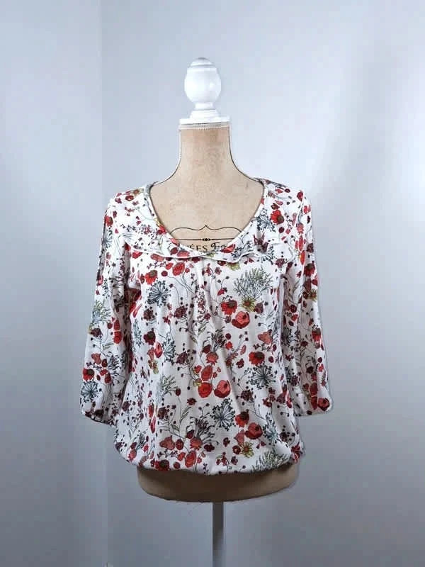 Blouse fluide fleurie Bréal – Excellent état – Taille 38
