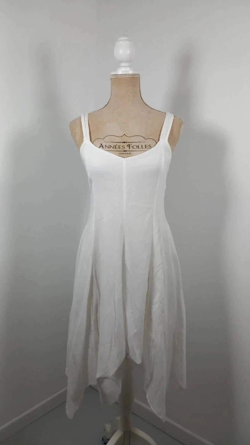 Robe Blanc du nil 100% Coton – Bohème Chic & Légère – NEUVE – Taille 2