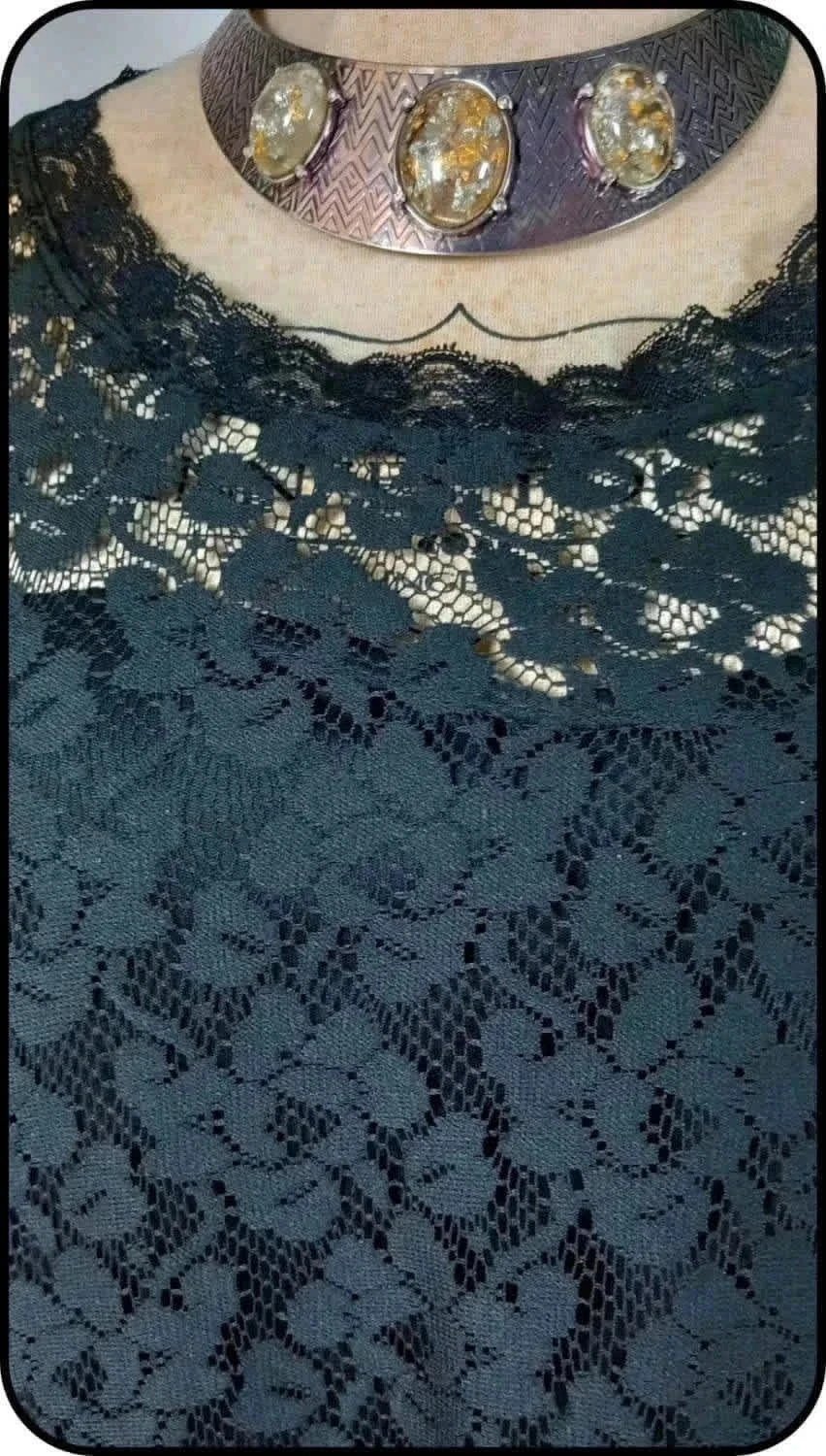 🌸 Haut Péplum Dentelle noir – Élégance & Féminité Grande Taille ! 🌸 – taille 7XL / 54 / 26 4