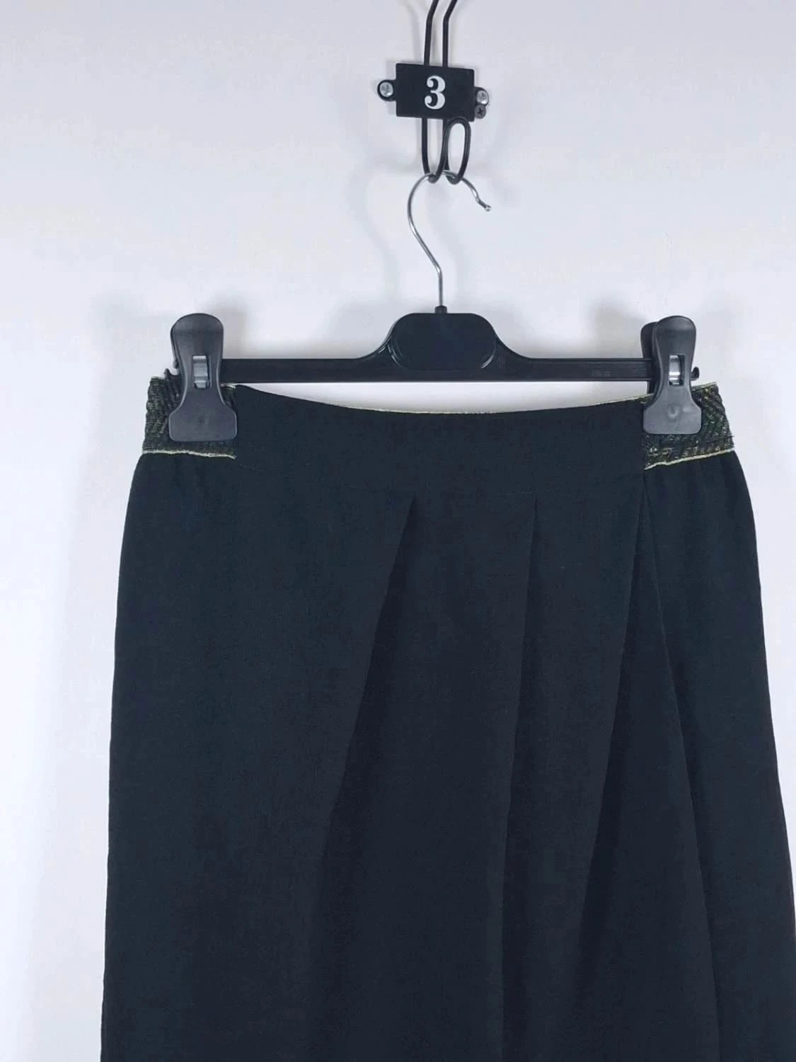 Jupe noire portefeuille Camaïeu – Taille S – Ceinture dorée – Très bon état – Camaïeu – taille S / 36 / 8 3
