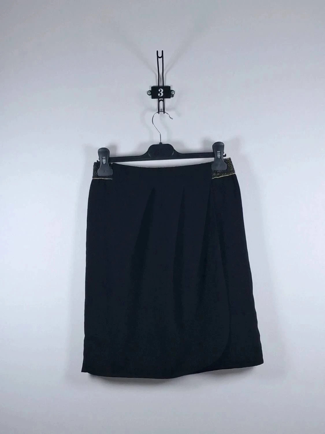 Jupe noire portefeuille Camaïeu – Taille S – Ceinture dorée – Très bon état – Camaïeu – taille S / 36 / 8 2
