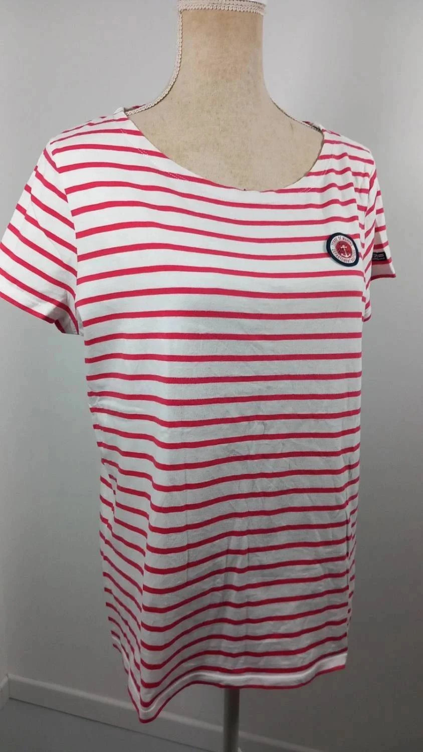 Marinière Terre de marins Rouge & Blanc – Neuf – Taille 5 (XL/XXL – Terre de Marins – taille XL / 42 / 14 2