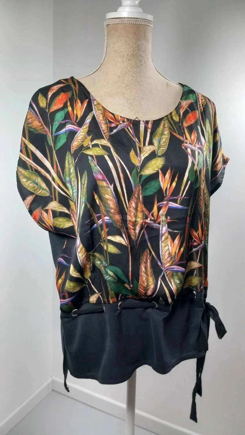 Blouse Fluide Camaieu Imprimé Tropical – Taille 38 – NEUVE – Camaïeu – taille M / 38 / 10 2