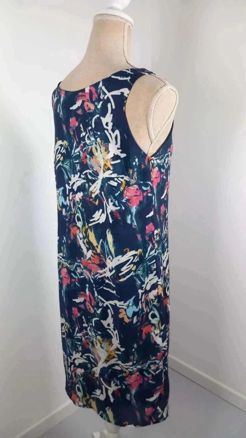 🎨 Robe Fluide Grain de Malice - Imprimé Abstrait Coloré - Neuve – Grain de Malice – taille M / 38 / 10 4