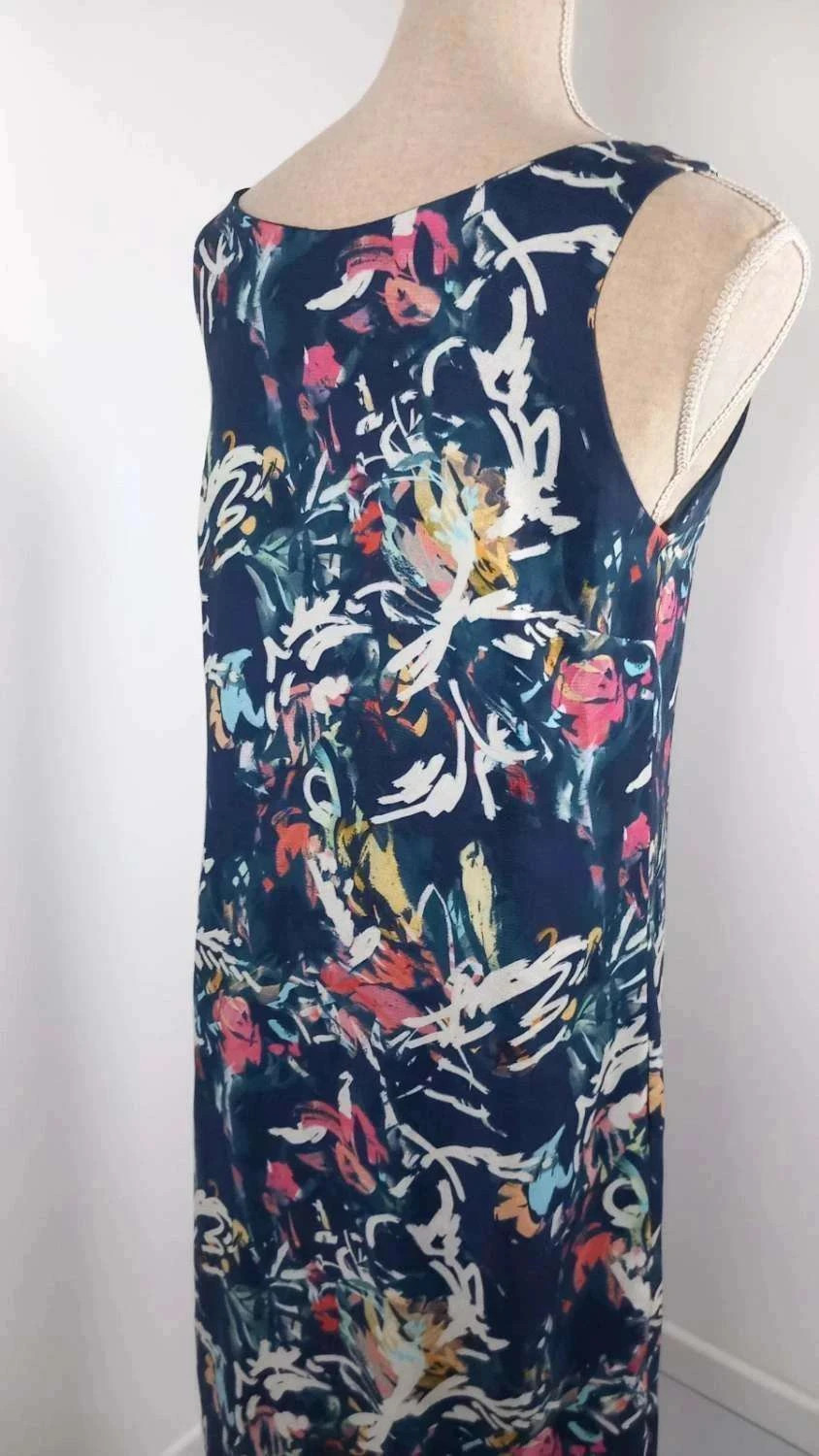 🎨 Robe Fluide Grain de Malice - Imprimé Abstrait Coloré - Neuve – Grain de Malice – taille M / 38 / 10 5