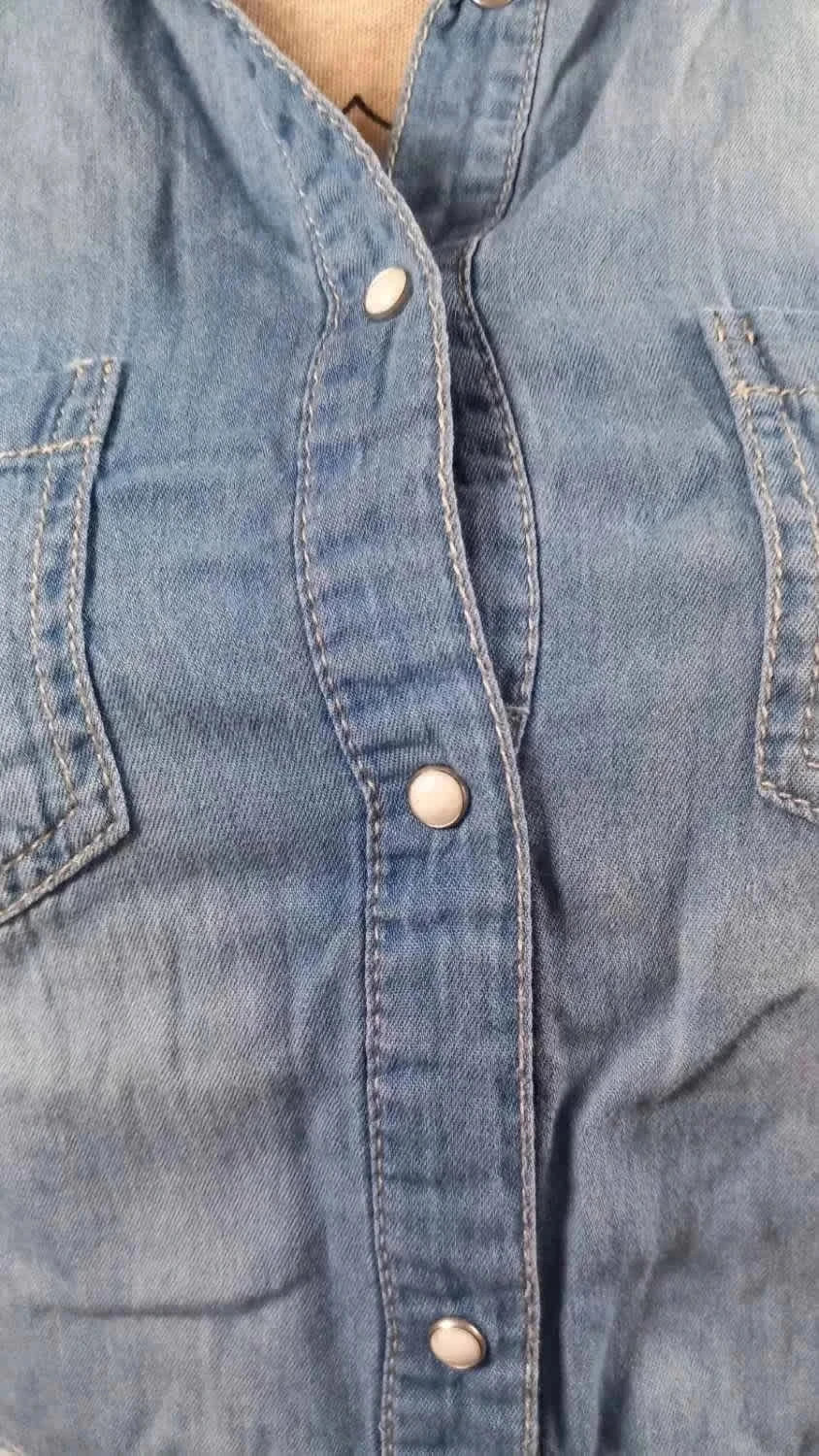 Chemise Jean Sans Manches Jennyfer– Détails Paisley – Taille S – Très Bon État – Jennyfer – taille S / 36 / 8 4