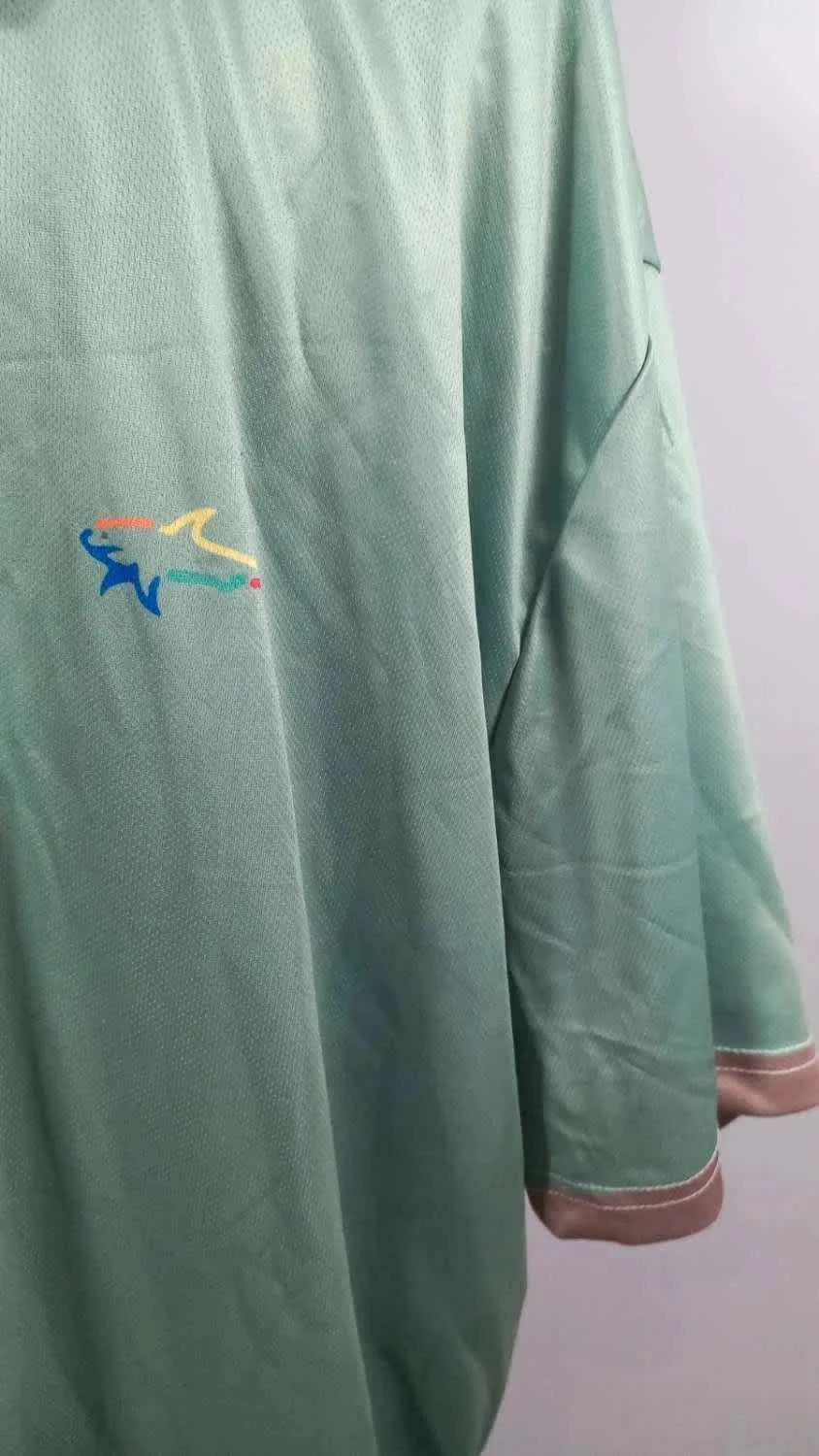 Polo Homme Neuf 4XL - Vert Sapin & Col Satiné Beige - Golf / Décontracté – taille 4XL 4