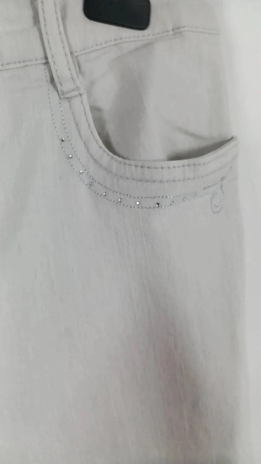 Pantacourt en Jean Blanc Swallow jeans - Taille L - État Neuf – Swallow Jeans – taille L / 40 / 12 5