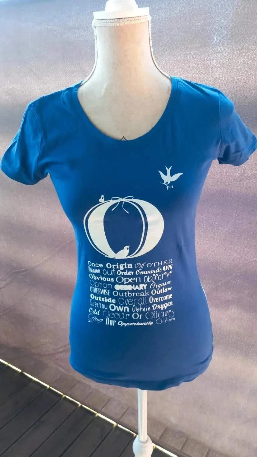 Tee-shirt Graphique Bleu Roi - Agathe Velmont - Taille 1 – Agathe Velmont – taille S / 36 / 8 2