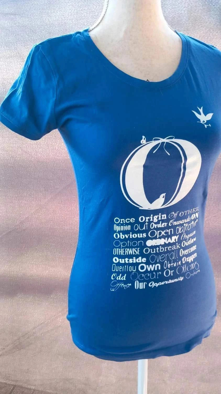 Tee-shirt Graphique Bleu Roi - Agathe Velmont - Taille 1 – Agathe Velmont – taille S / 36 / 8 4