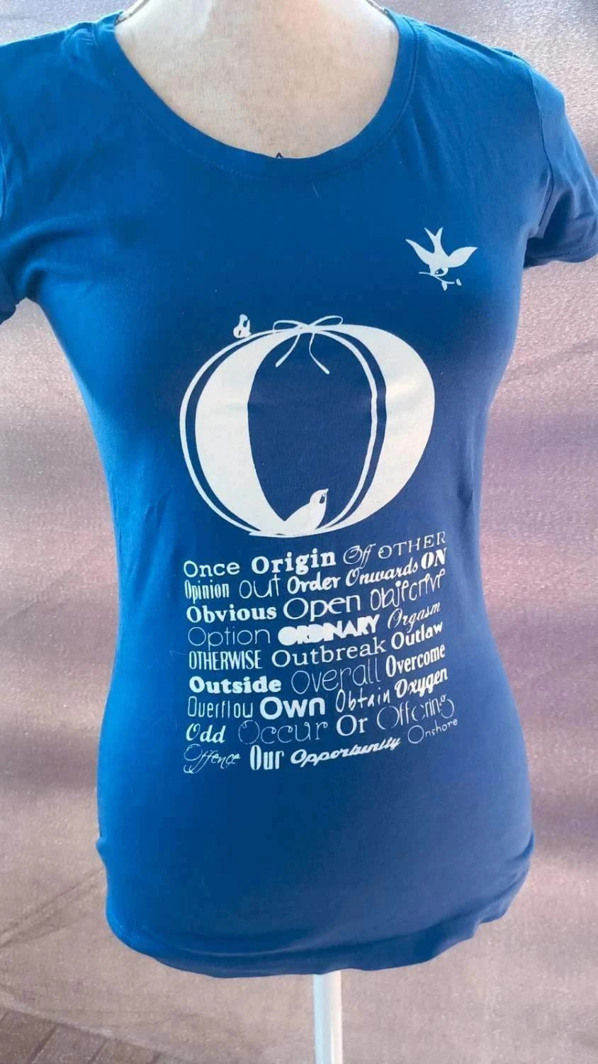 Tee-shirt Graphique Bleu Roi - Agathe Velmont - Taille 1 – Agathe Velmont – taille S / 36 / 8 3