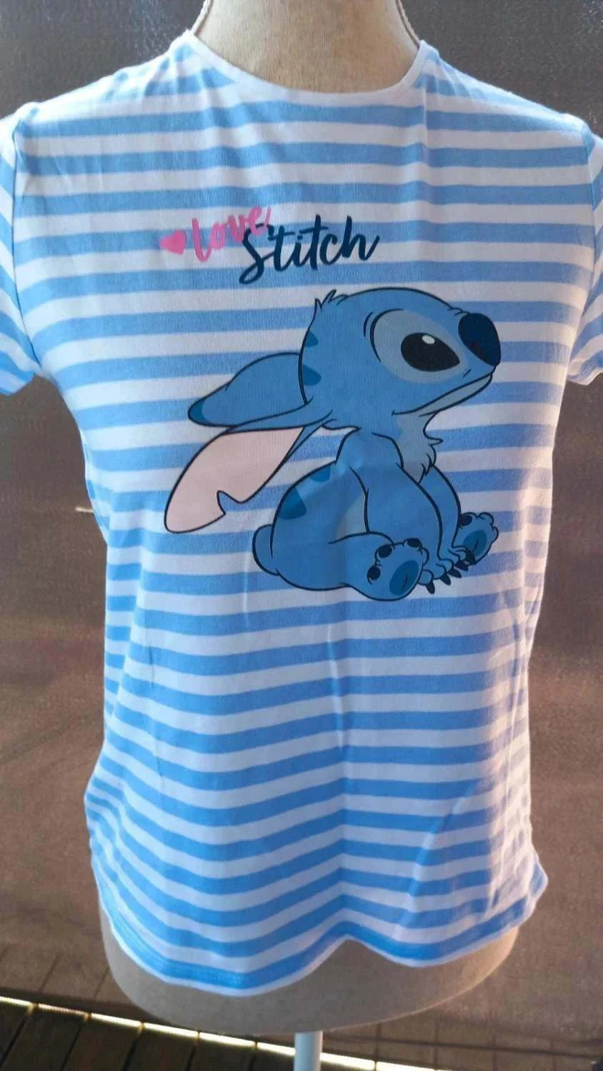 Lot de 2 T-shirts Disney Stitch – Spécial "Humeur du Jour" marque Disney taille 14 ans – Disney – taille 14 ans / 164 cm 3