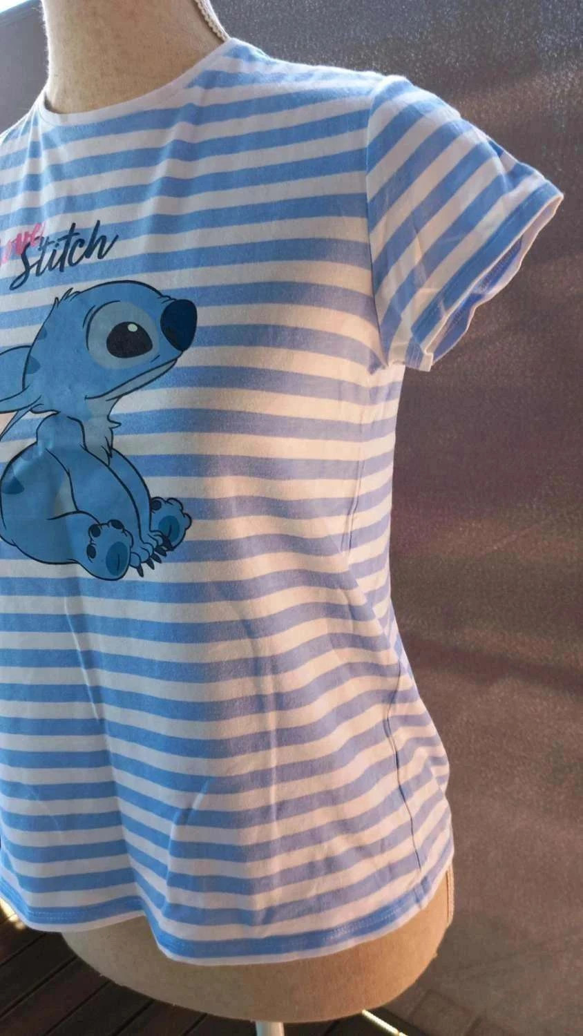 Lot de 2 T-shirts Disney Stitch – Spécial "Humeur du Jour" marque Disney taille 14 ans – Disney – taille 14 ans / 164 cm 4