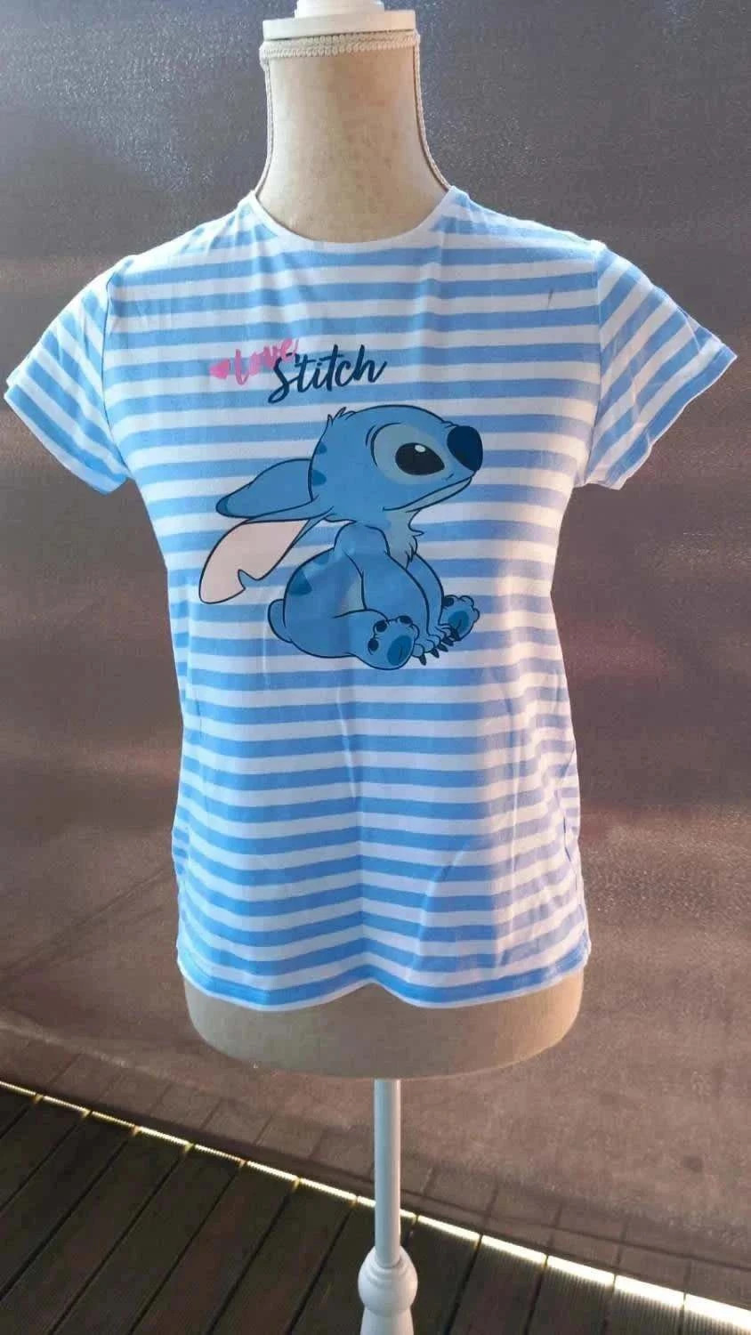 Lot de 2 T-shirts Disney Stitch – Spécial "Humeur du Jour" marque Disney taille 14 ans – Disney – taille 14 ans / 164 cm 2