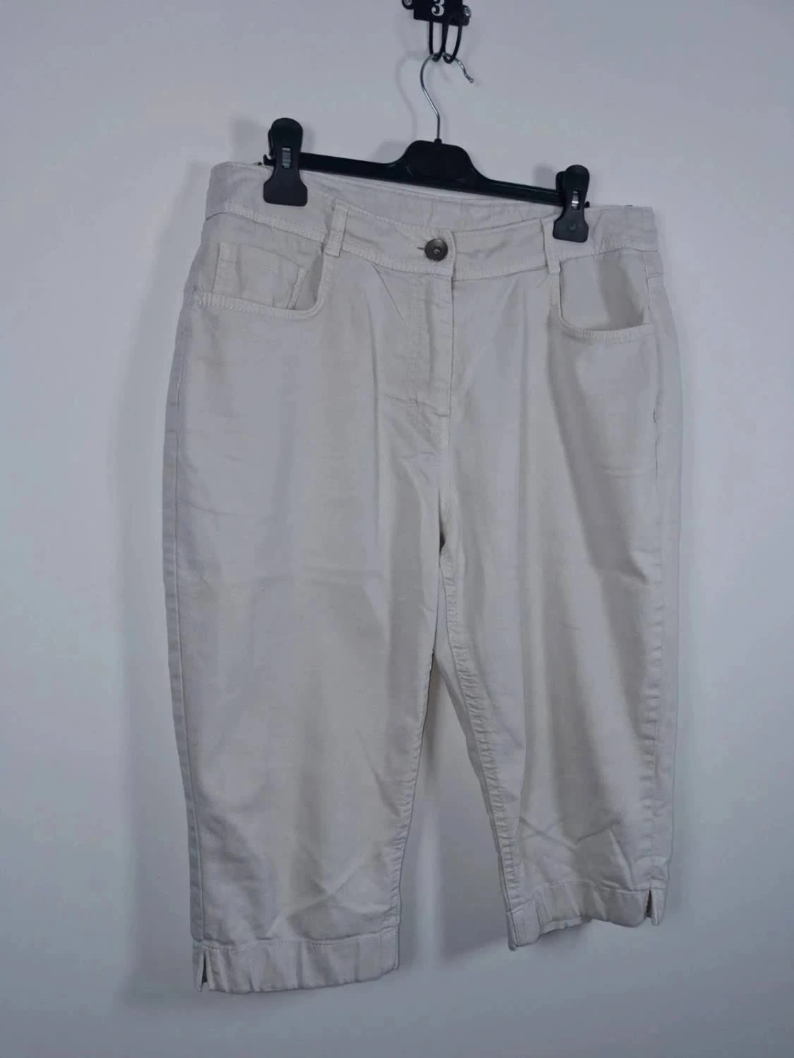 Pantacourt Casual M&S Écru / Crème – Taille 44 – M&S Mode – taille XXL / 44 / 16 2