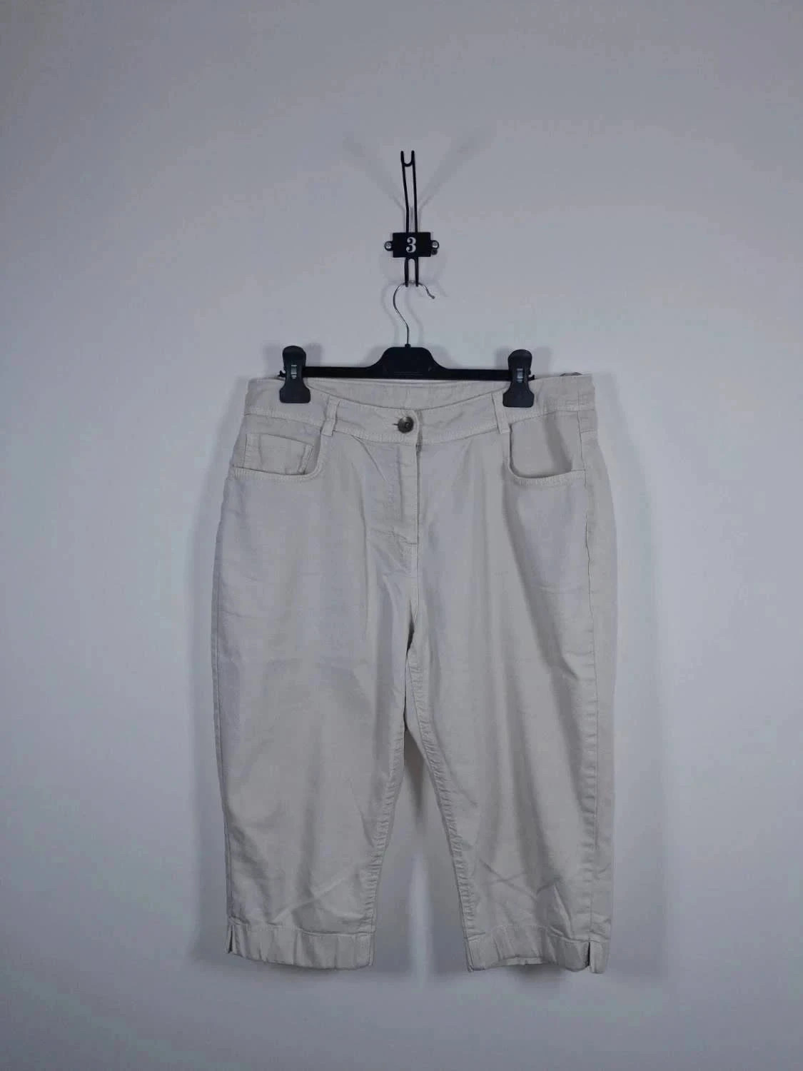 Pantacourt Casual M&S Écru / Crème – Taille 44