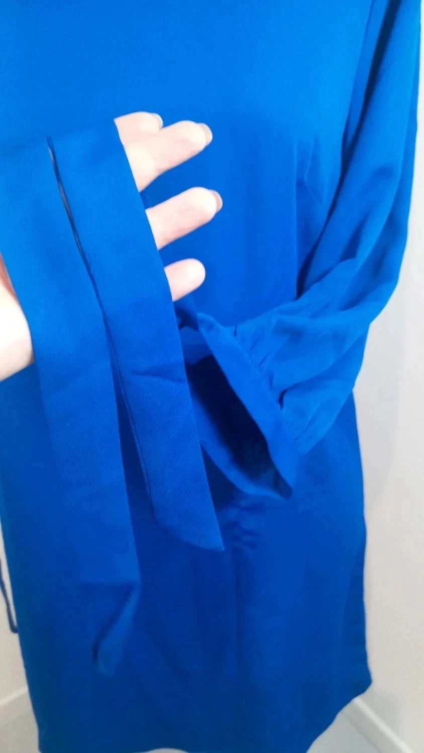 Longue Tunique/Robe courte NEUVE - T. 40 - Mademoiselle R (La Redoute) - Bleu Roi Découpes – Mademoiselle R – taille L / 40 / 12 4