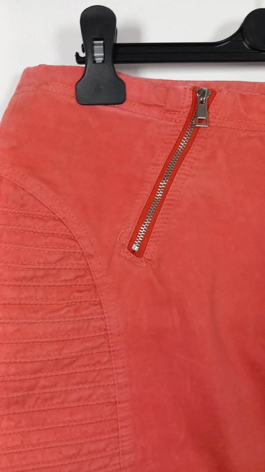 Jupe Courte Corail Laura Jo - Taille L (40) - Style Rock avec Zips & Empiècements - Très Bon État – Laura Jo – taille L / 40 / 12 4