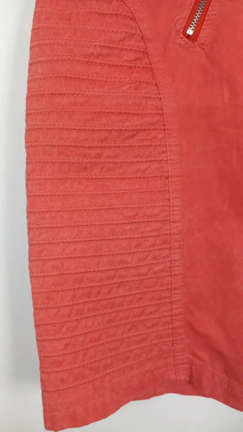 Jupe Courte Corail Laura Jo - Taille L (40) - Style Rock avec Zips & Empiècements - Très Bon État – Laura Jo – taille L / 40 / 12 5