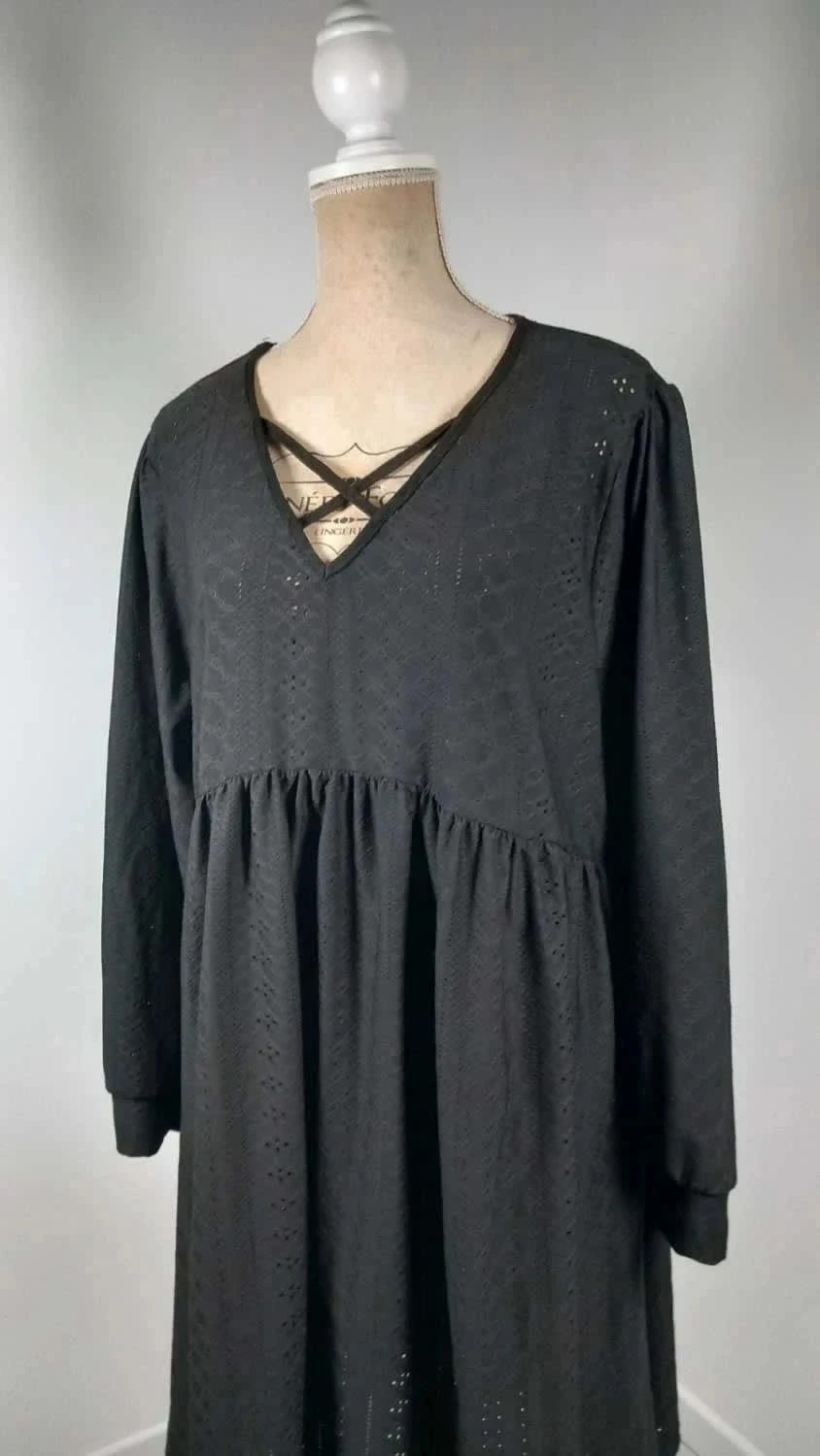 🖤 Petite Robe Noire Fluide & Légère - Shein Curve - Taille 54 – Shein – taille 7XL / 54 / 26 2