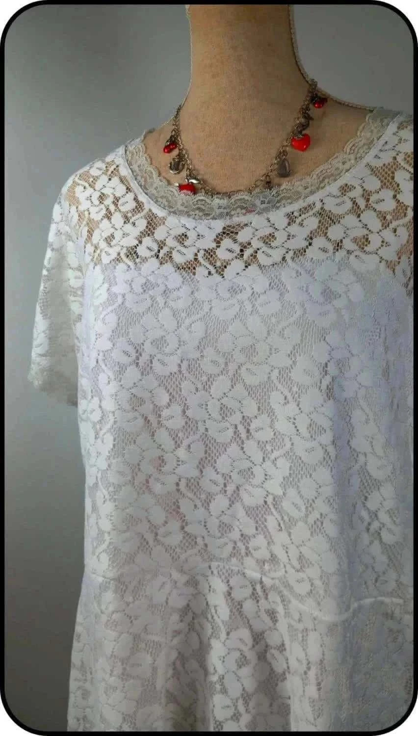 🌸 Haut Péplum Dentelle – Élégance & Féminité Grande Taille ! 🌸 – taille 7XL / 54 / 26 2