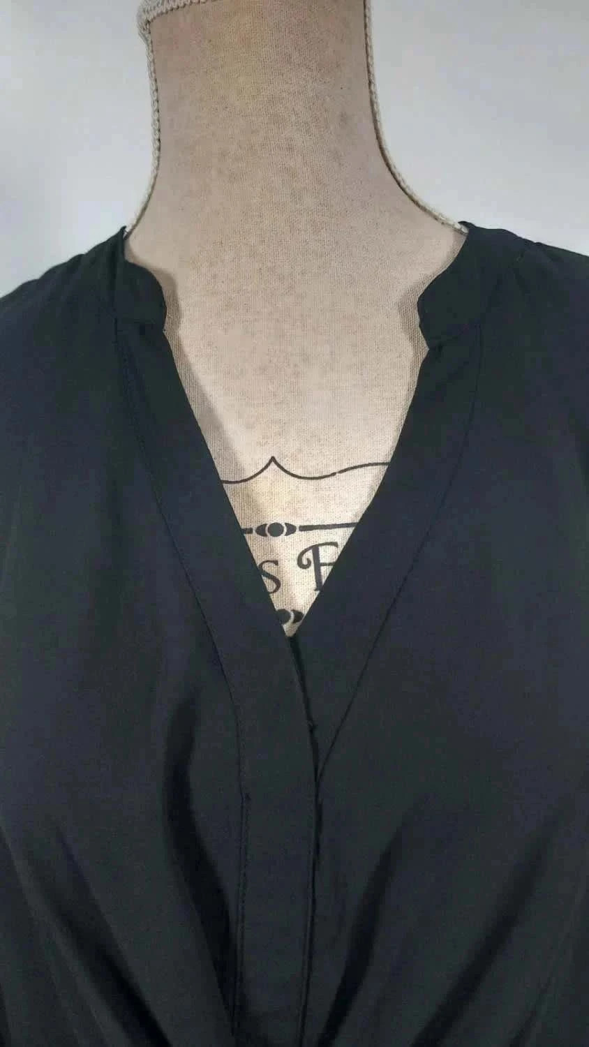 Blouse Noire AMISU Coupe Loose & Nœud Tendance – Taille M – NEUVE – Amisu – taille M / 38 / 10 5