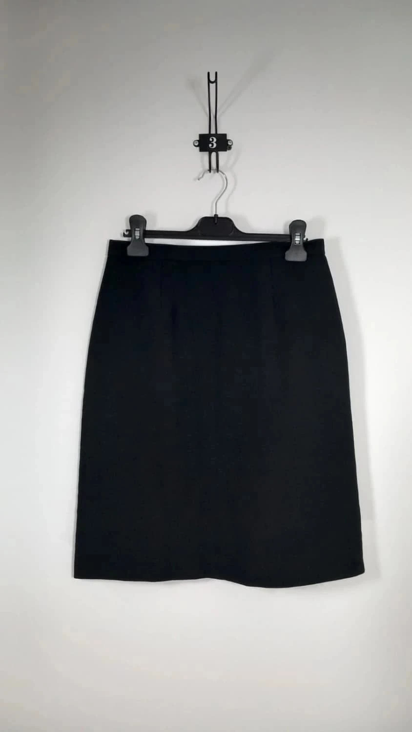 Jupe Crayon Noire Chic - Taille 38 - Neuve - Coupe Droite Business & Élégante – taille M / 38 / 10