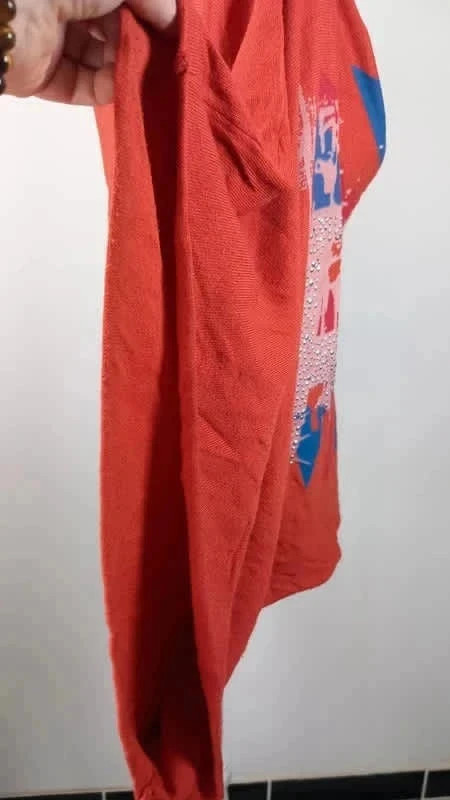 Tee shirt rock strass manche chauve souris nicole t.54/56 – Nicole – taille 7XL / 54 / 26 4