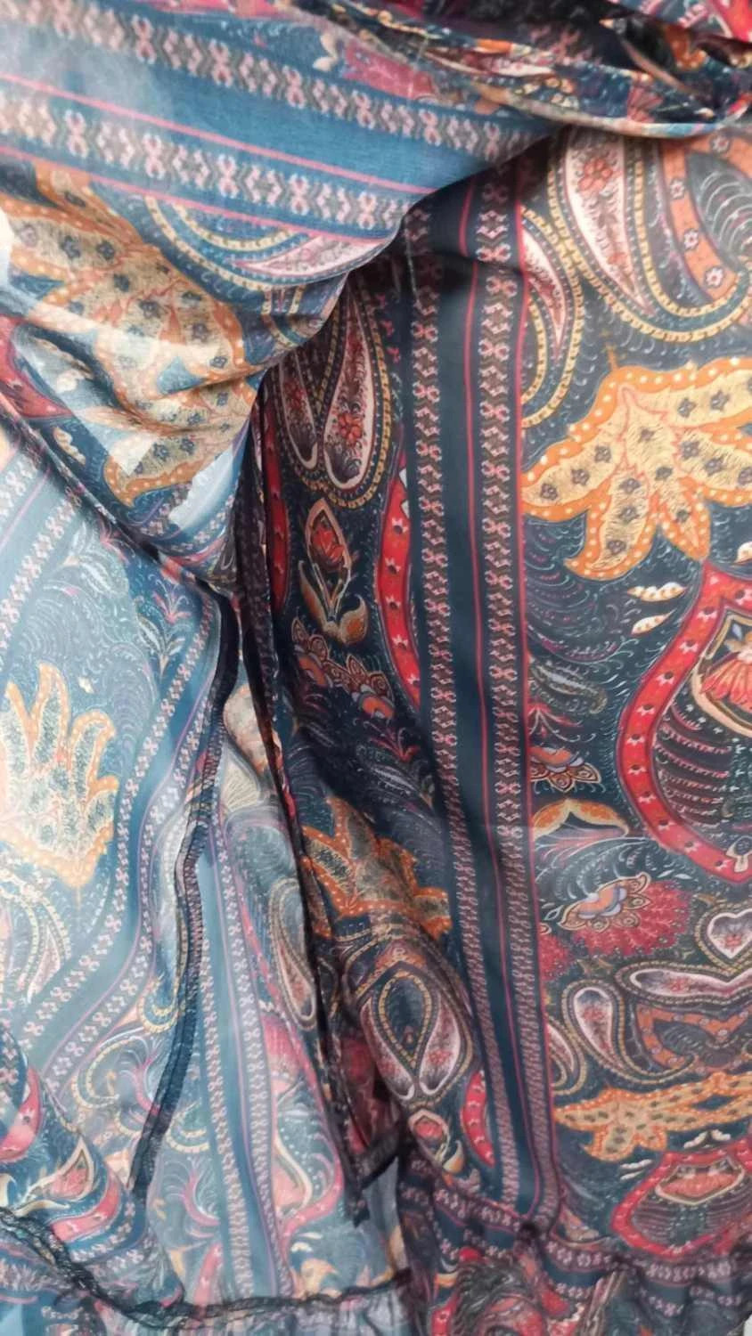 Robe Tunique ELORA Voile Bohème – Imprimé Paisley – Taille 1 – NEUVE – ELORA – taille M / 38 / 10 5