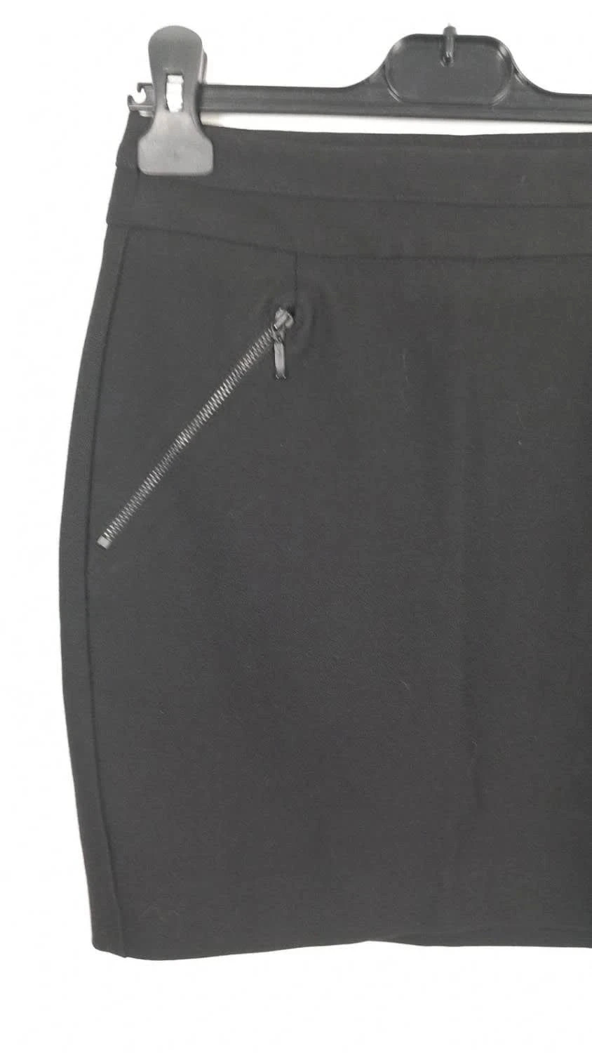 Mini Jupe Noire Zara - Taille 34 (XS) - Neuve - Détails Zips & Fentes - Coupe Droite Chic – Zara – taille XS / 34 / 6 3