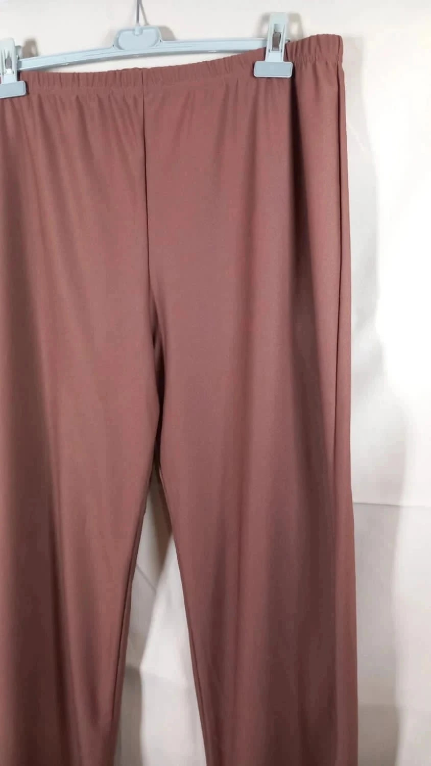 Ensemble Tunique & Pantalon T52 Neuf - Couleur brun/marron & Imprimé Léopard Chic – Vintage Dressing – taille 6XL / 52 / 24 3